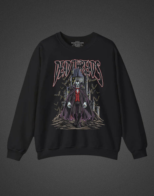 THE VAMPIRE CREWNECK SWEATSHIRT - Halloween Limited Drop – Sweatshirt – Dead Threads Apparel