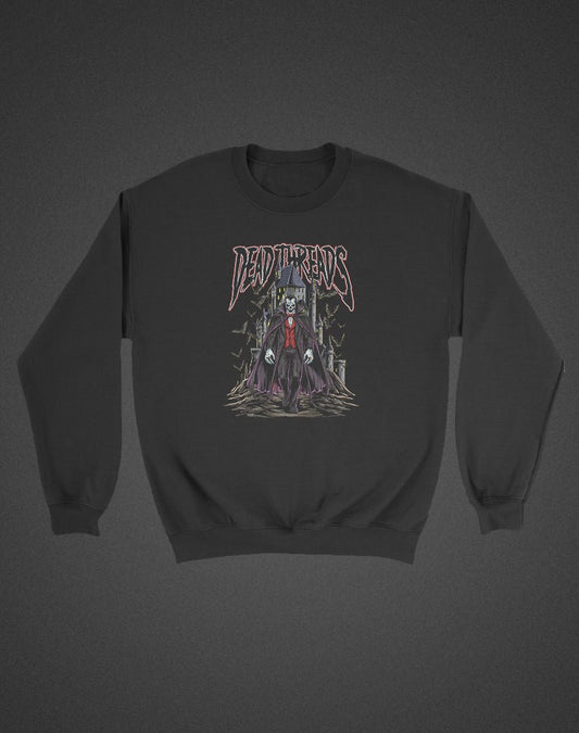 THE VAMPIRE (KIDS) CREWNECK SWEATSHIRT - Halloween Limited Drop – Kids clothes – Dead Threads Apparel