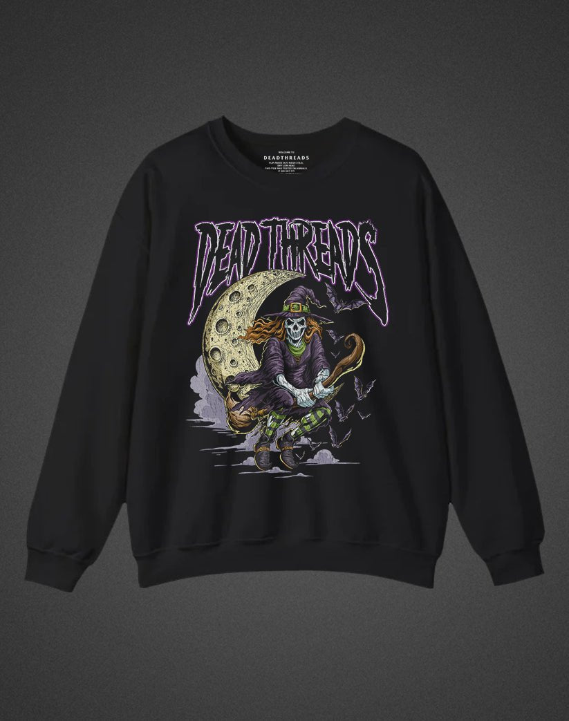 THE WITCH CREWNECK SWEATSHIRT - Halloween Limited Drop – Sweatshirt – Dead Threads Apparel