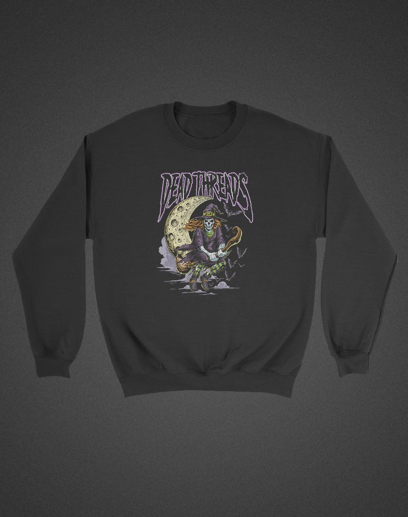 THE WITCH (KIDS) CREWNECK SWEATSHIRT - Halloween Limited Drop – Kids clothes – Dead Threads Apparel