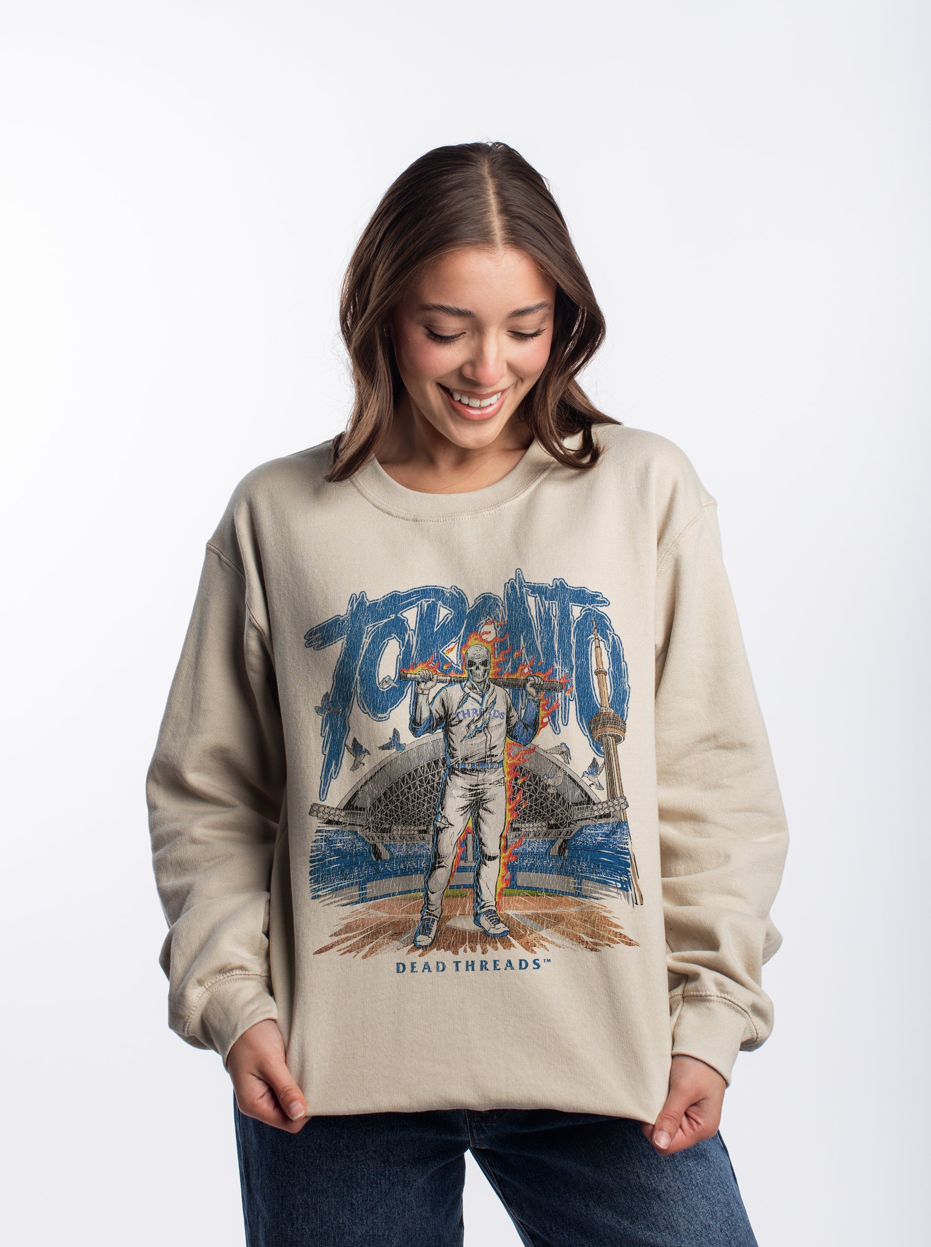 TORONTO BASEBALL CREWNECK SWEATSHIRT – Sweatshirt – Dead Threads Apparel