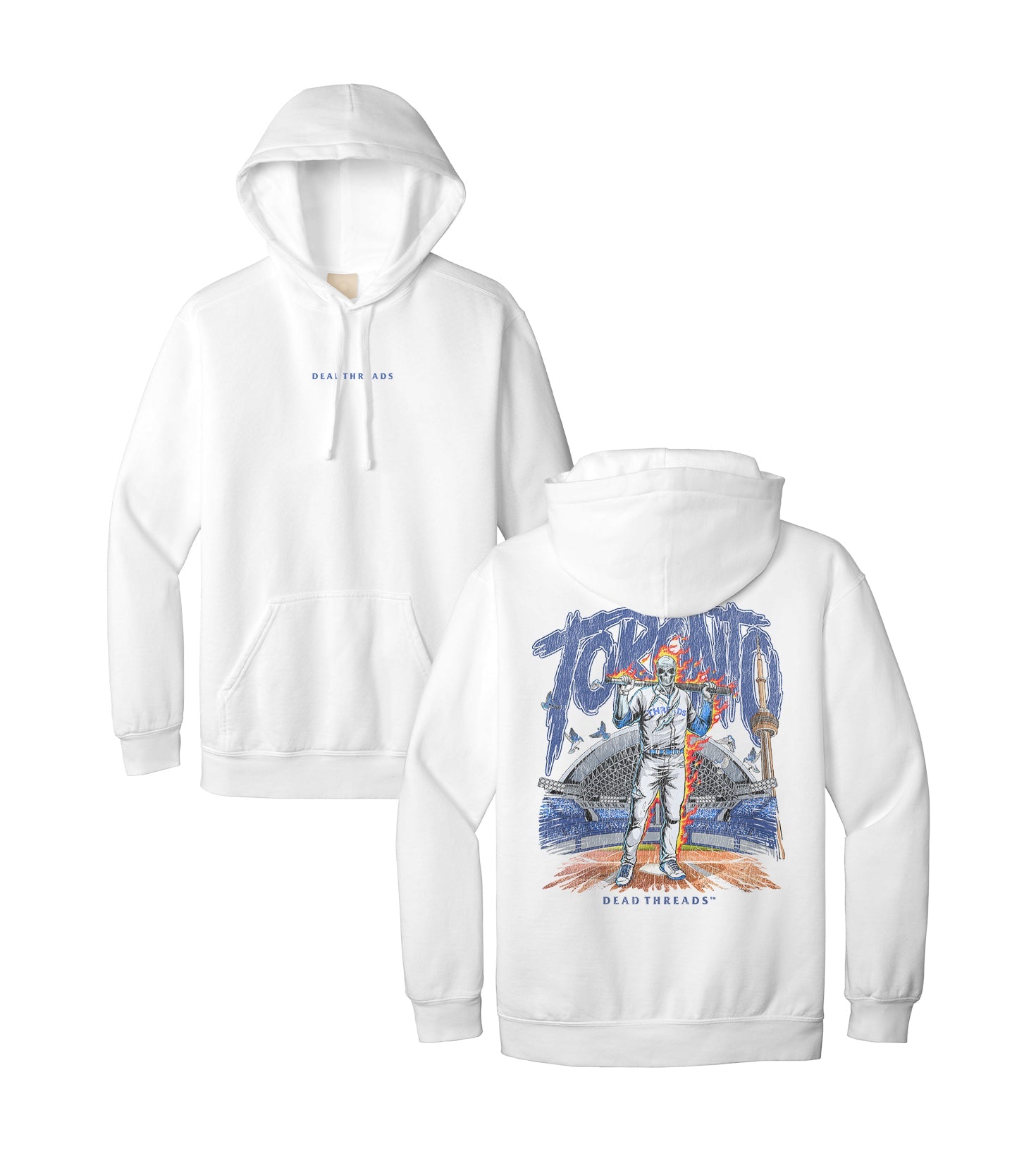 TORONTO BASEBALL - “DT ESSENTIAL" HOODIE – Hoodie – Dead Threads Apparel