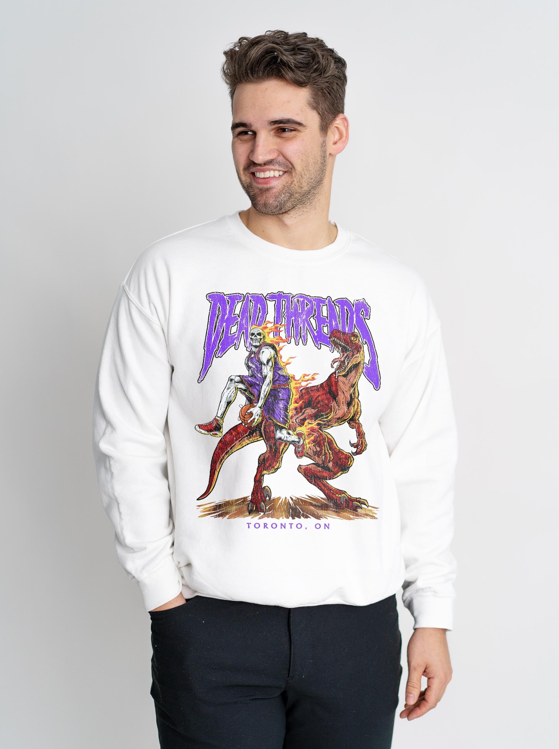 TORONTO BASKETBALL - CREWNECK SWEATSHIRT – Sweatshirt – Dead Threads Apparel