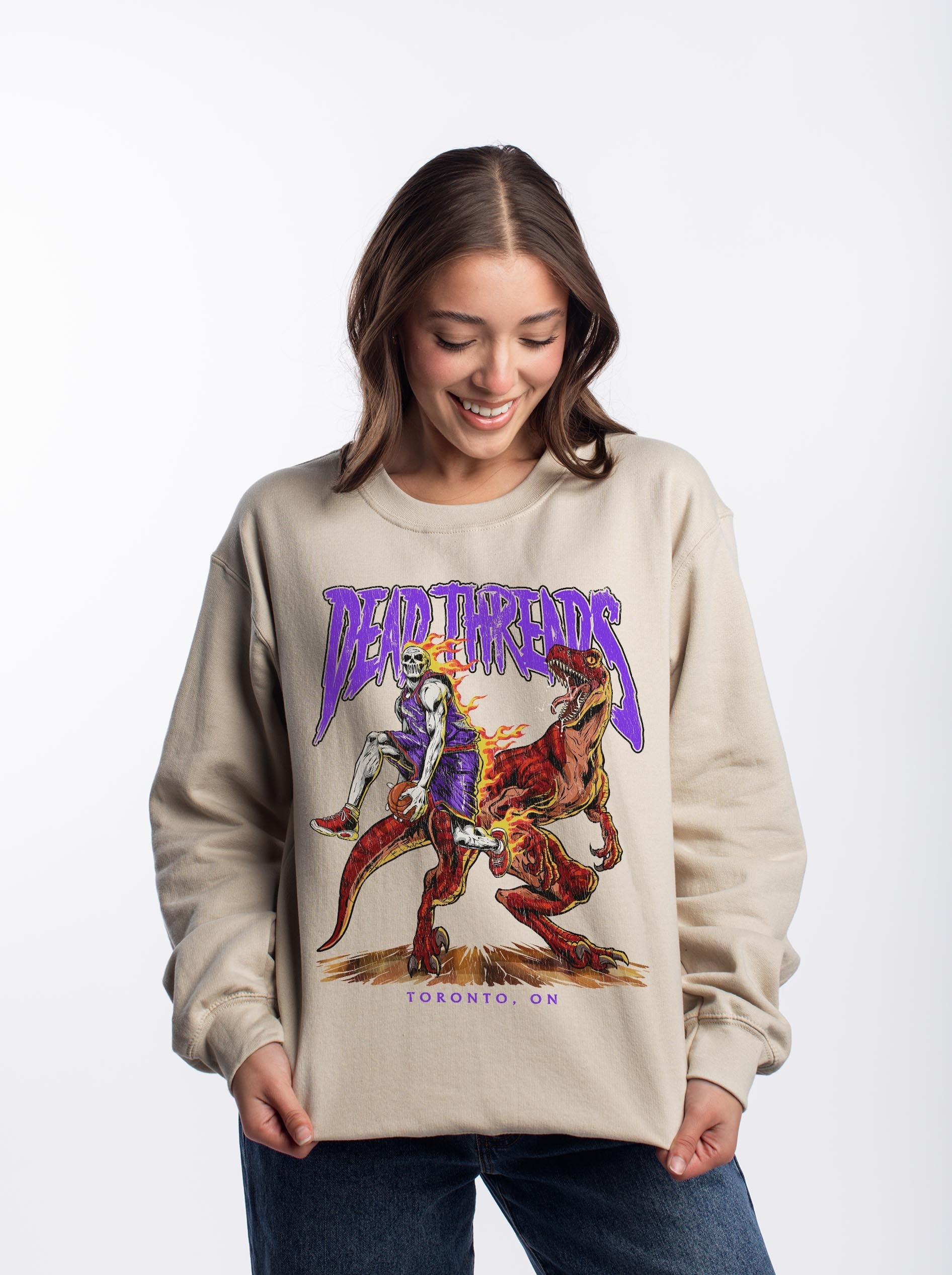 TORONTO BASKETBALL - CREWNECK SWEATSHIRT – Sweatshirt – Dead Threads Apparel