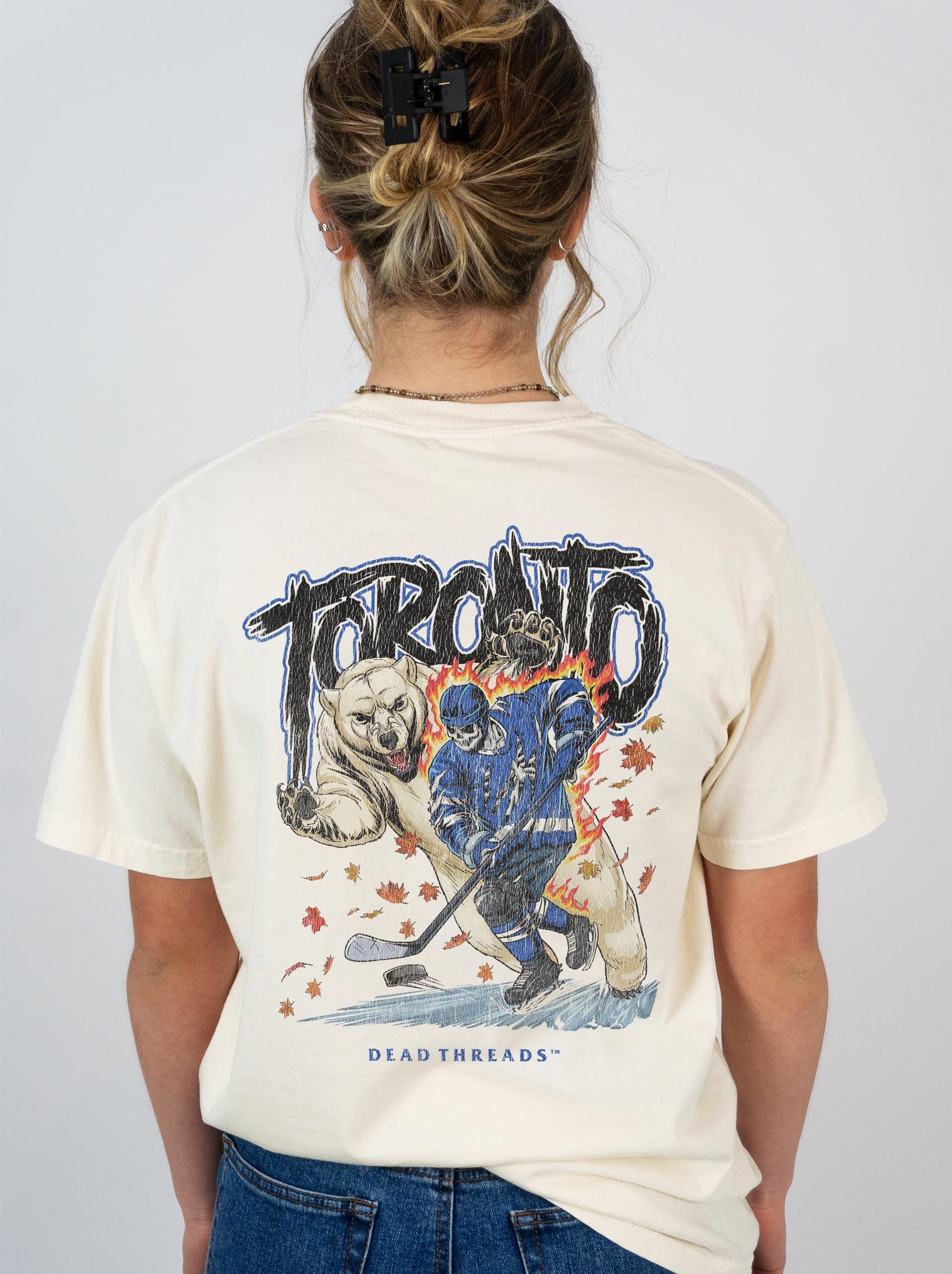 TORONTO HOCKEY - “3 SKULL” PREMIUM T - SHIRT – T-Shirt – Dead Threads Apparel