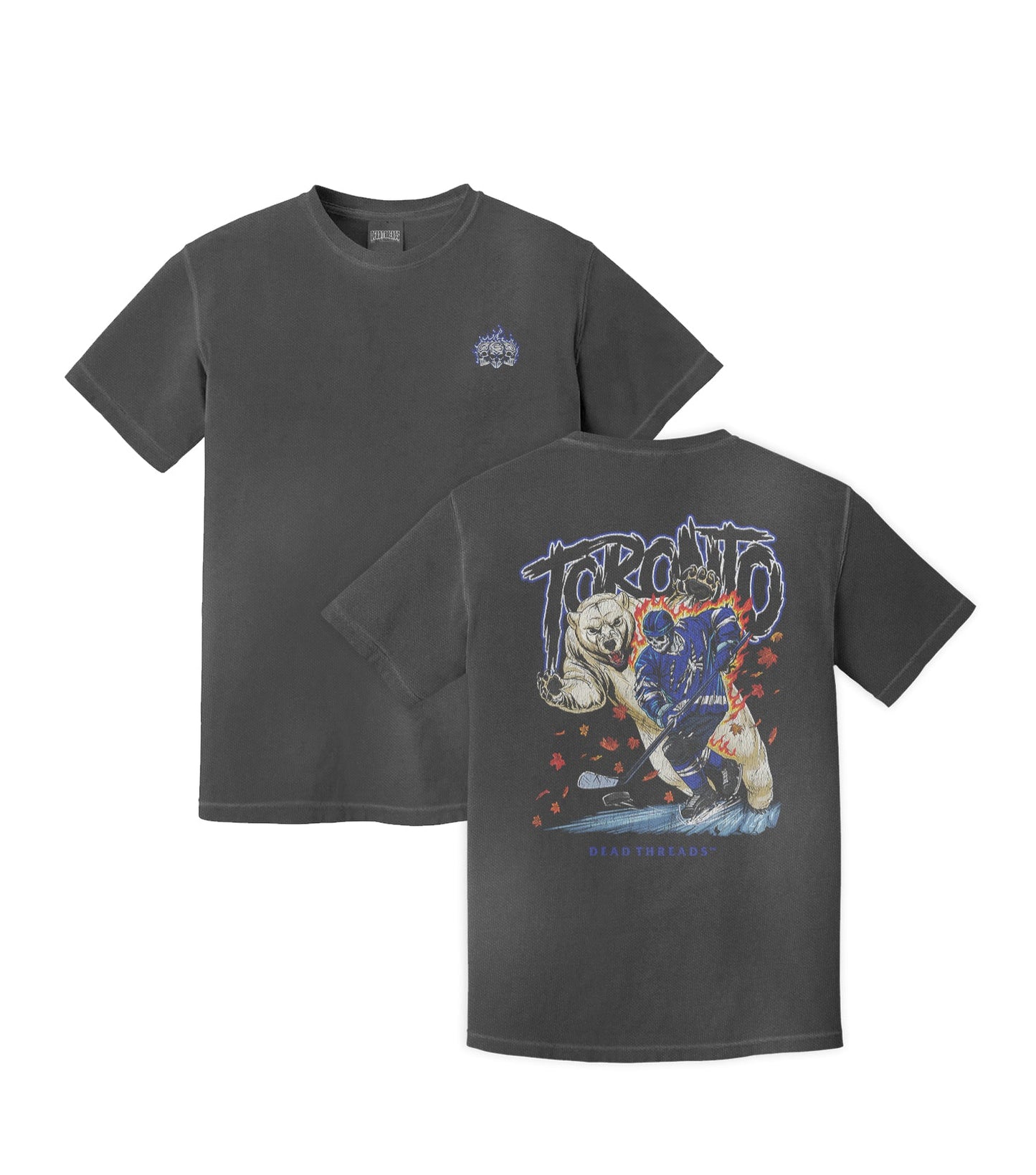 TORONTO HOCKEY - “3 SKULL” PREMIUM T - SHIRT – T-Shirt – Dead Threads Apparel