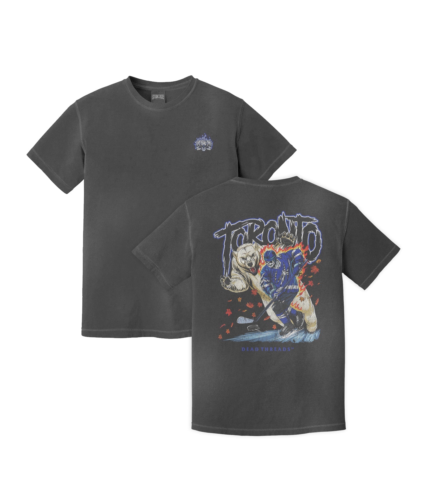 TORONTO HOCKEY - “3 SKULL” PREMIUM T - SHIRT – T-Shirt – Dead Threads Apparel
