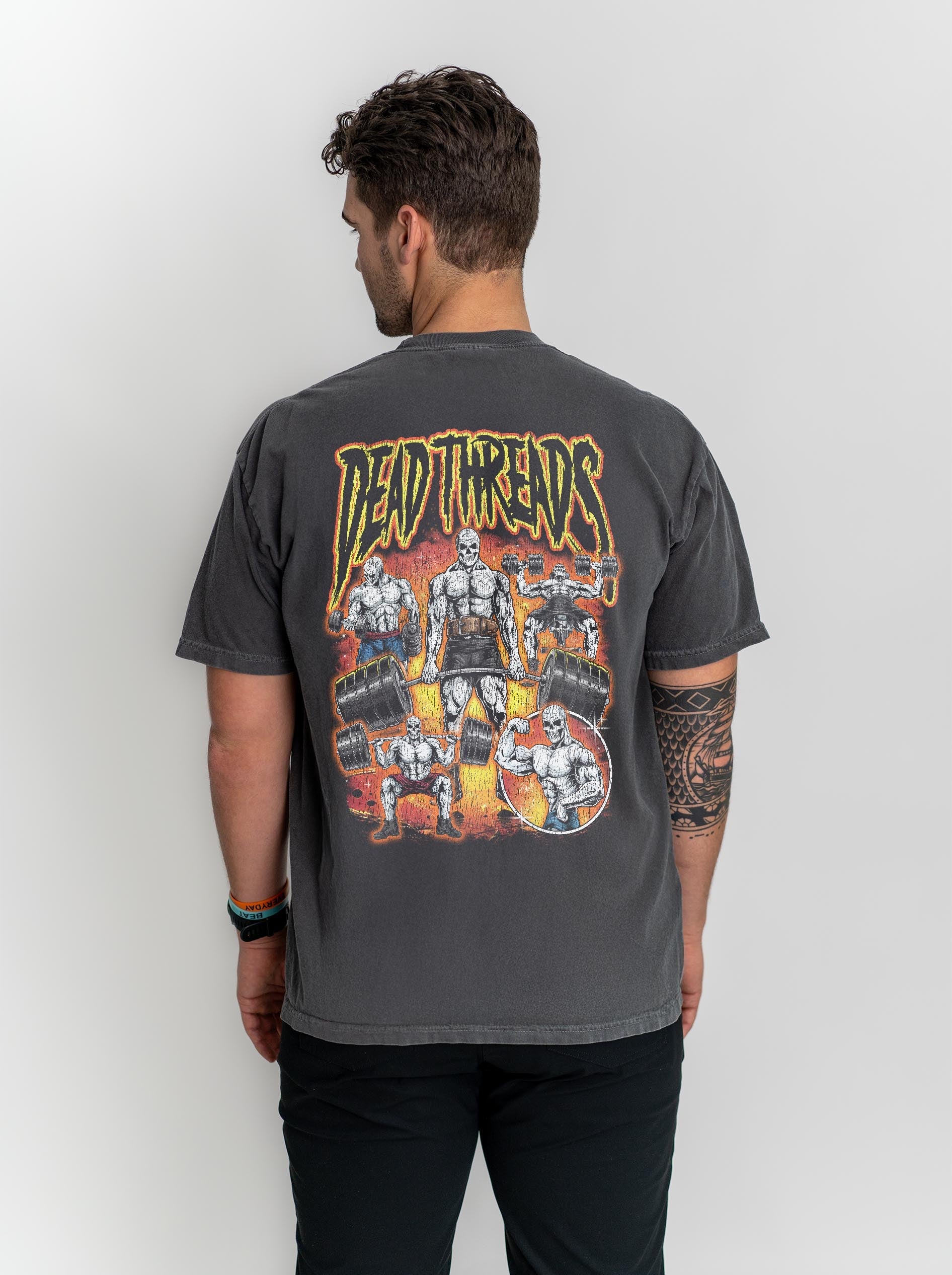TRAIN FOR PAIN - “3 SKULL” PREMIUM T - SHIRT – T-Shirt – Dead Threads Apparel