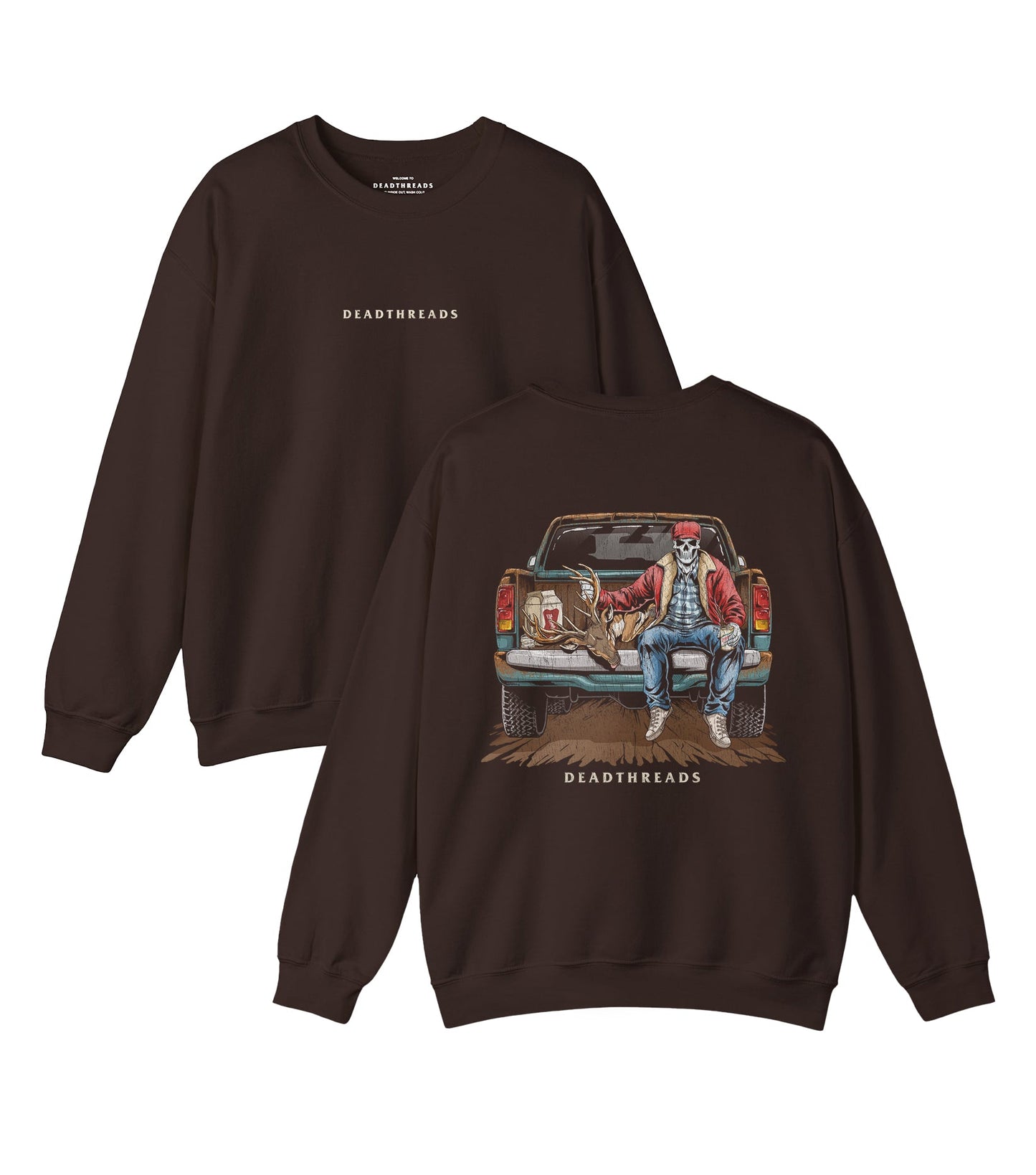 TRUCK BED - “DT ESSENTIAL" CREWNECK SWEATSHIRT – Sweatshirt – Dead Threads Apparel