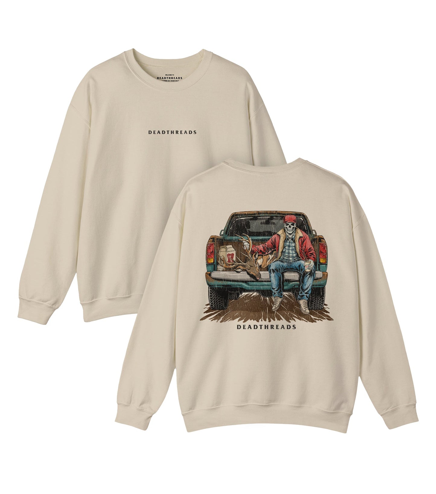 TRUCK BED - “DT ESSENTIAL" CREWNECK SWEATSHIRT – Sweatshirt – Dead Threads Apparel