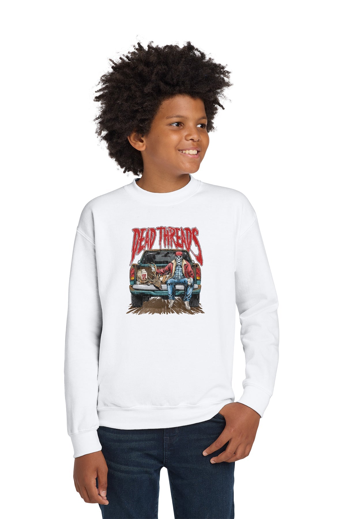 TRUCK BED KIDS CREWNECK SWEATSHIRT – Kids clothes – Dead Threads Apparel
