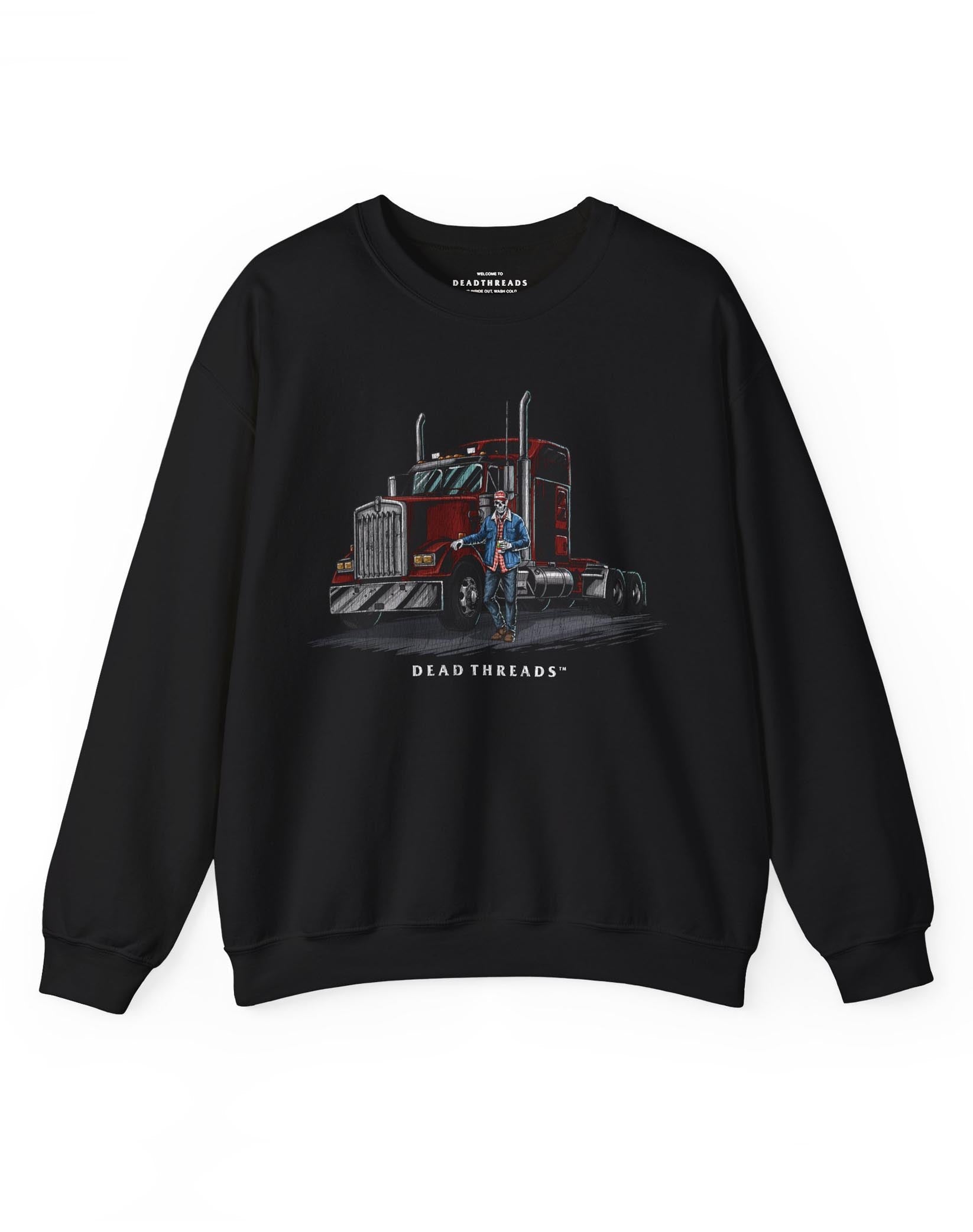 TRUCKED UP CREWNECK SWEATSHIRT – Sweatshirt – Dead Threads Apparel