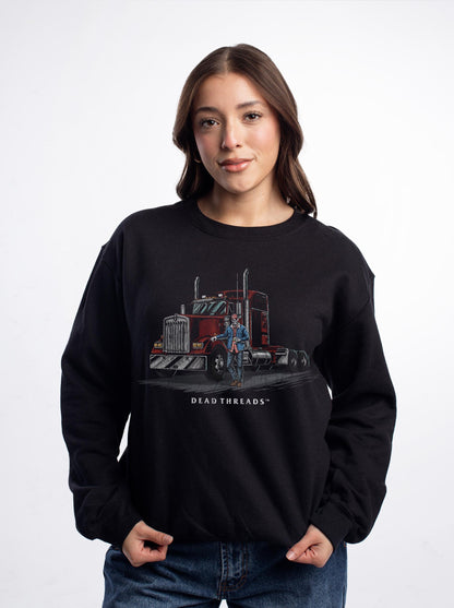 TRUCKED UP CREWNECK SWEATSHIRT – Sweatshirt – Dead Threads Apparel