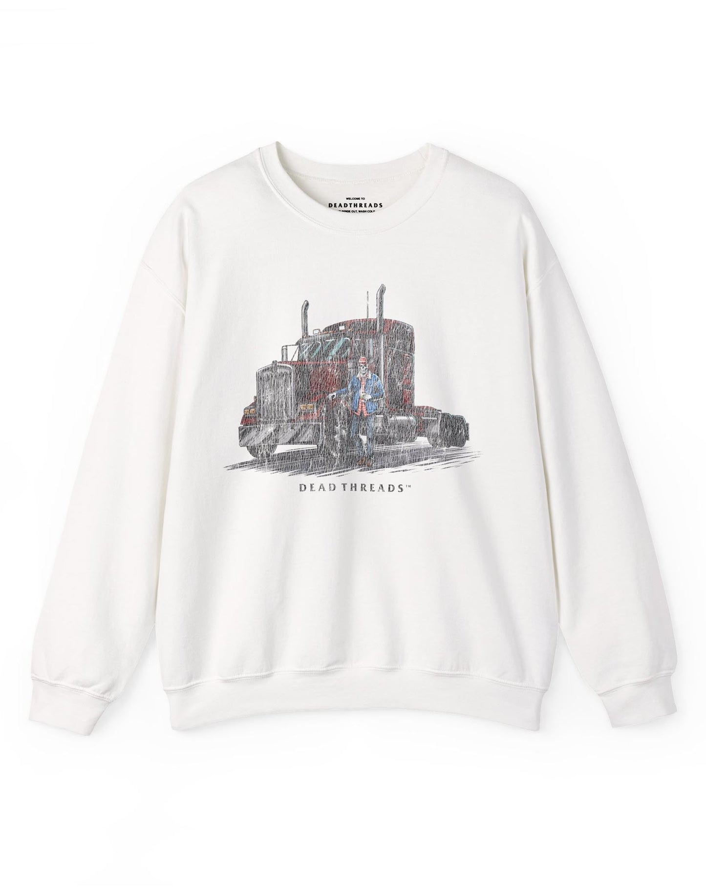 TRUCKED UP CREWNECK SWEATSHIRT – Sweatshirt – Dead Threads Apparel