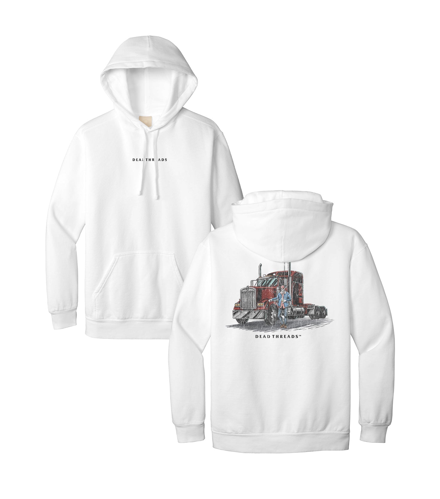 TRUCKED UP - “DT ESSENTIAL" HOODIE – Hoodie – Dead Threads Apparel