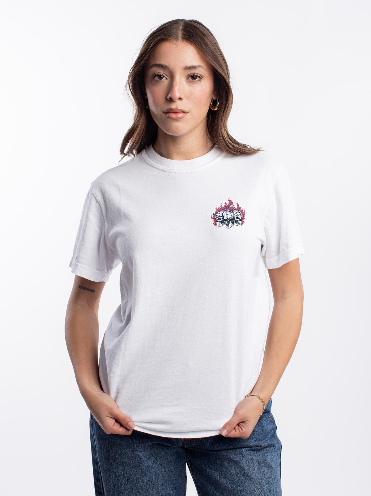 TUCSON BASKETBALL - “3 SKULL” PREMIUM T-SHIRT – T-Shirt – Dead Threads Apparel