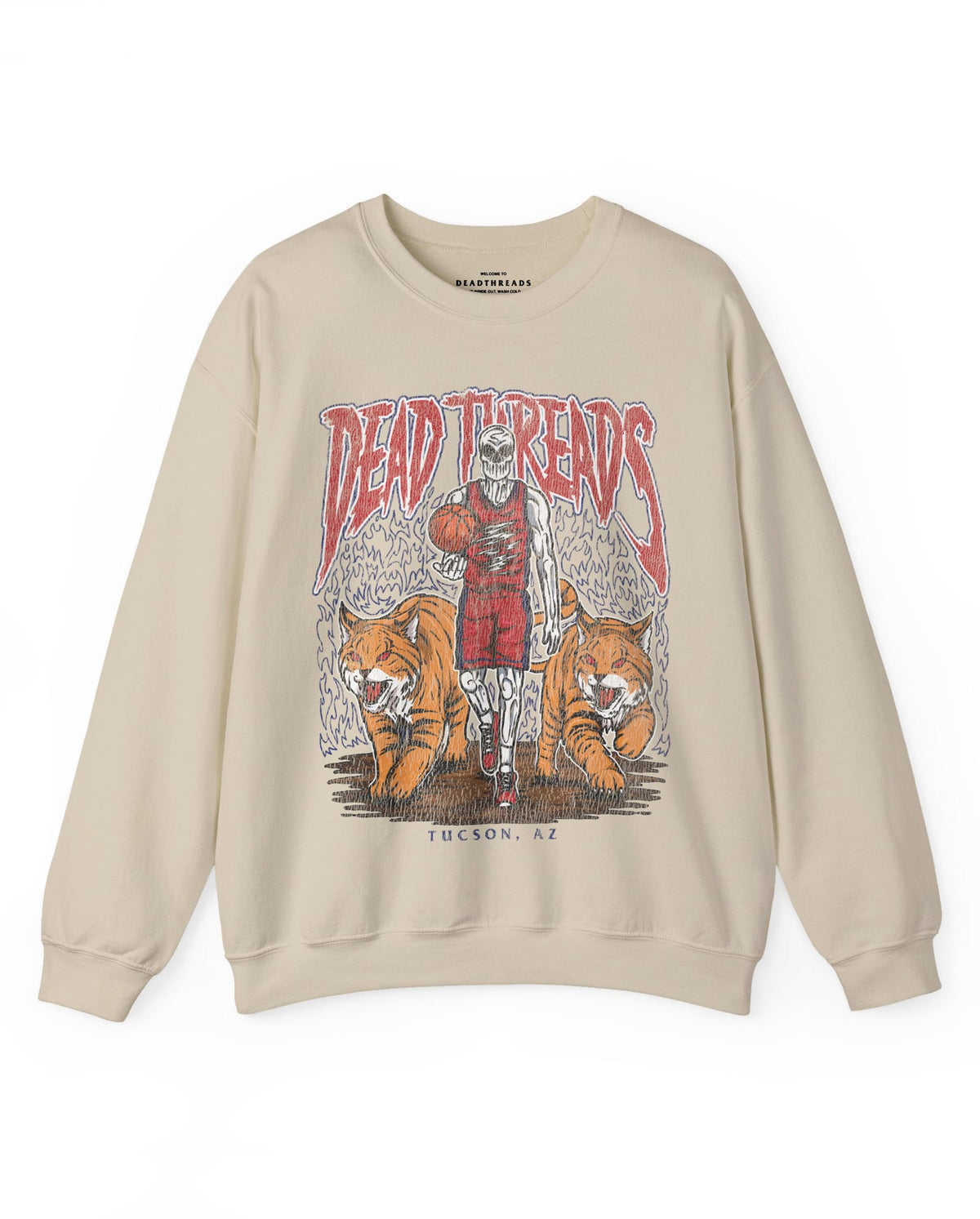 TUCSON BASKETBALL - CREWNECK SWEATSHIRT – Sweatshirt – Dead Threads Apparel