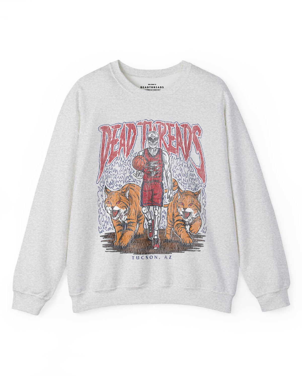 TUCSON BASKETBALL - CREWNECK SWEATSHIRT – Sweatshirt – Dead Threads Apparel