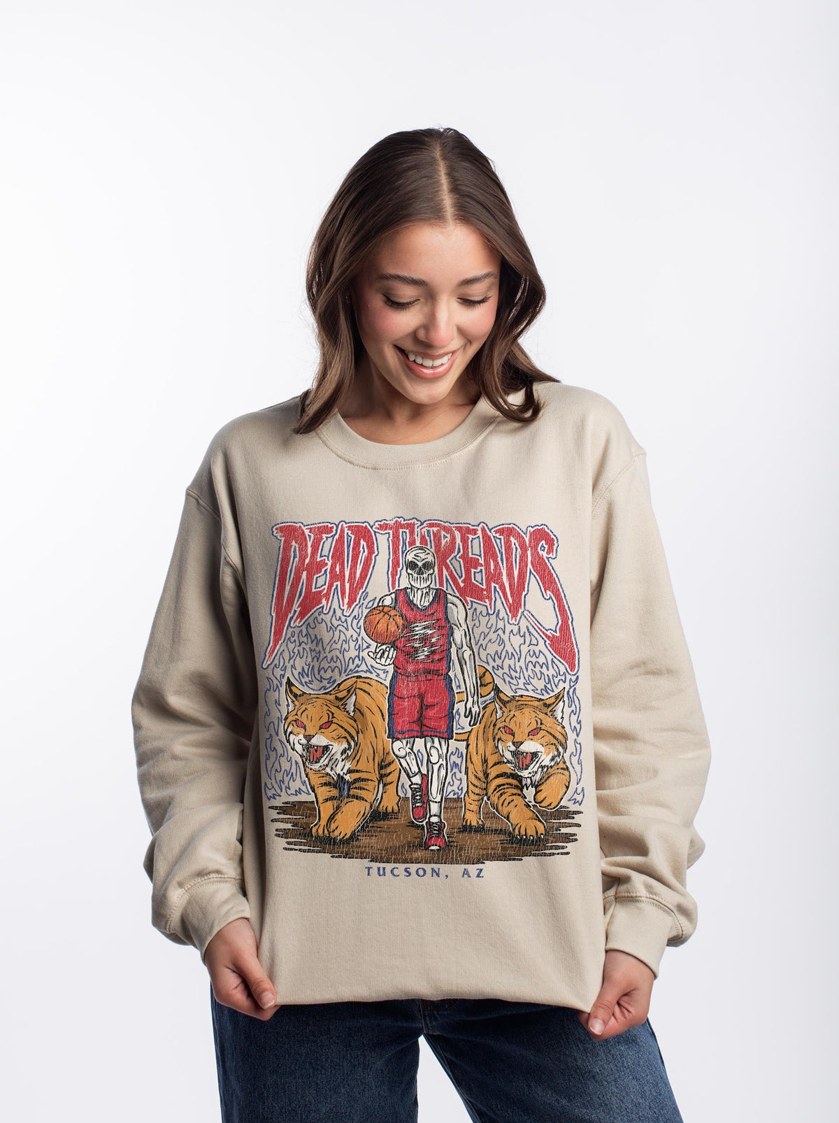 TUCSON BASKETBALL - CREWNECK SWEATSHIRT – Sweatshirt – Dead Threads Apparel