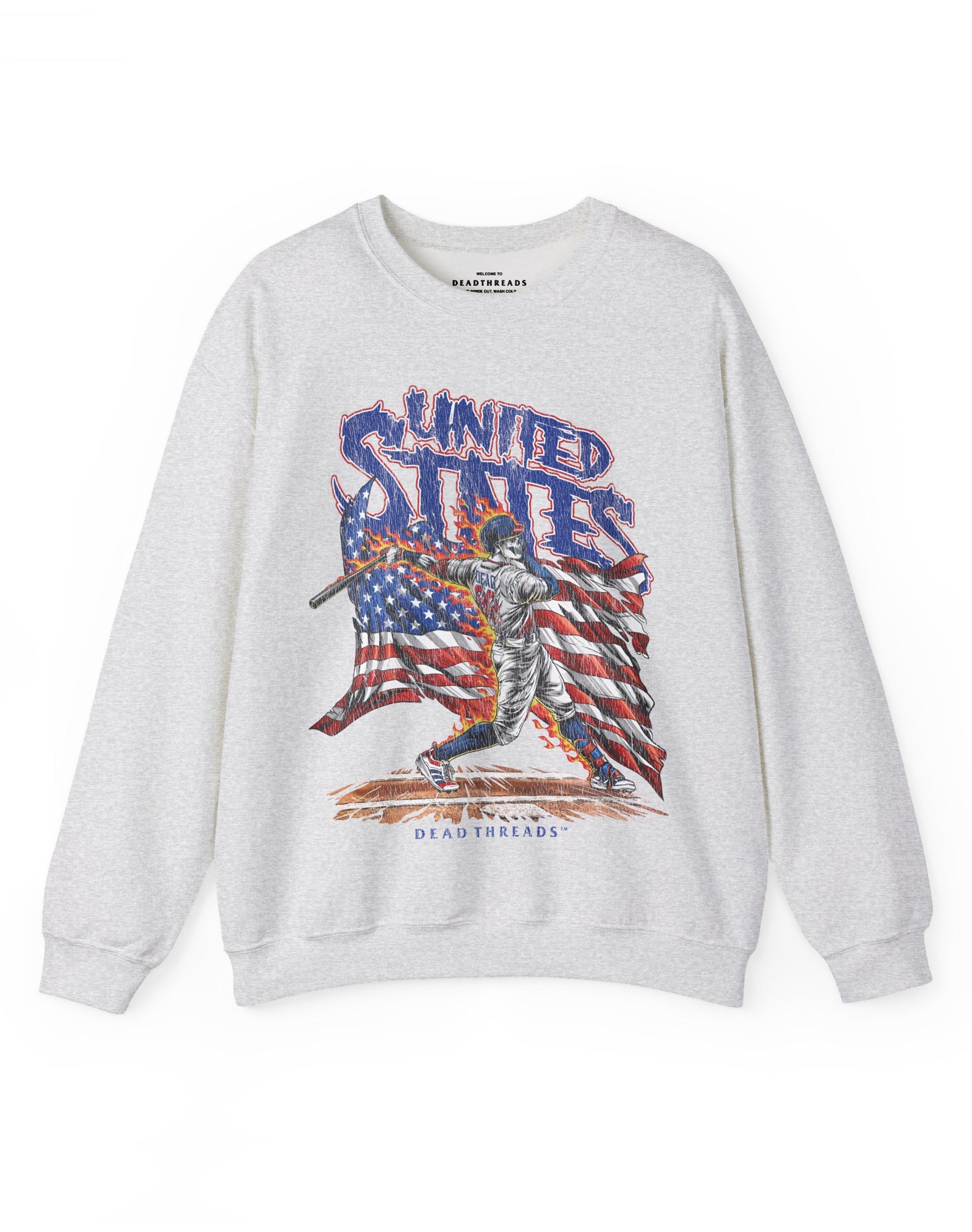 USA BASEBALL CREWNECK SWEATSHIRT – Sweatshirt – Dead Threads Apparel