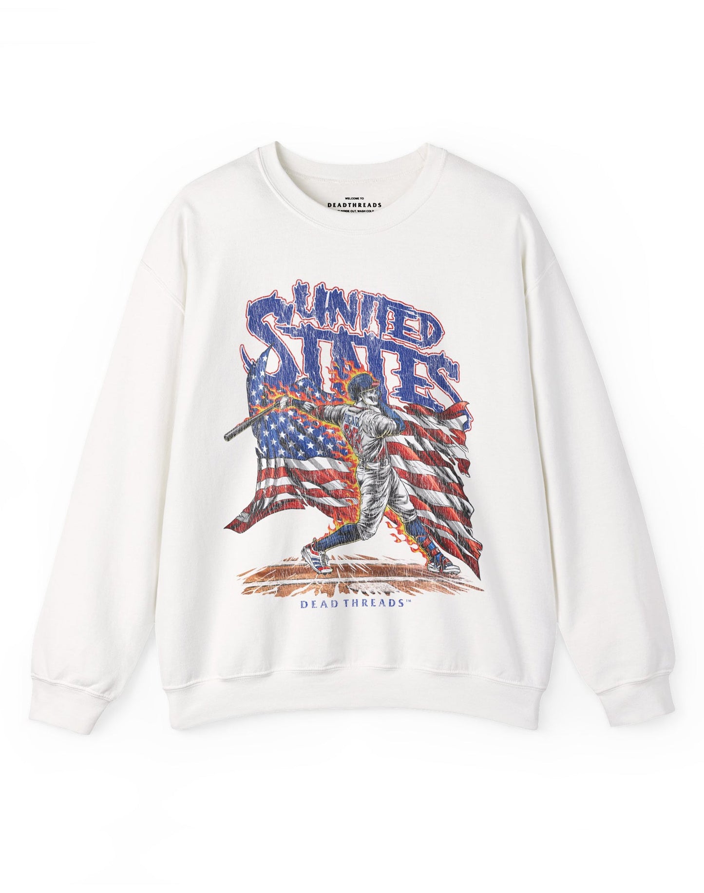 USA BASEBALL CREWNECK SWEATSHIRT – Sweatshirt – Dead Threads Apparel
