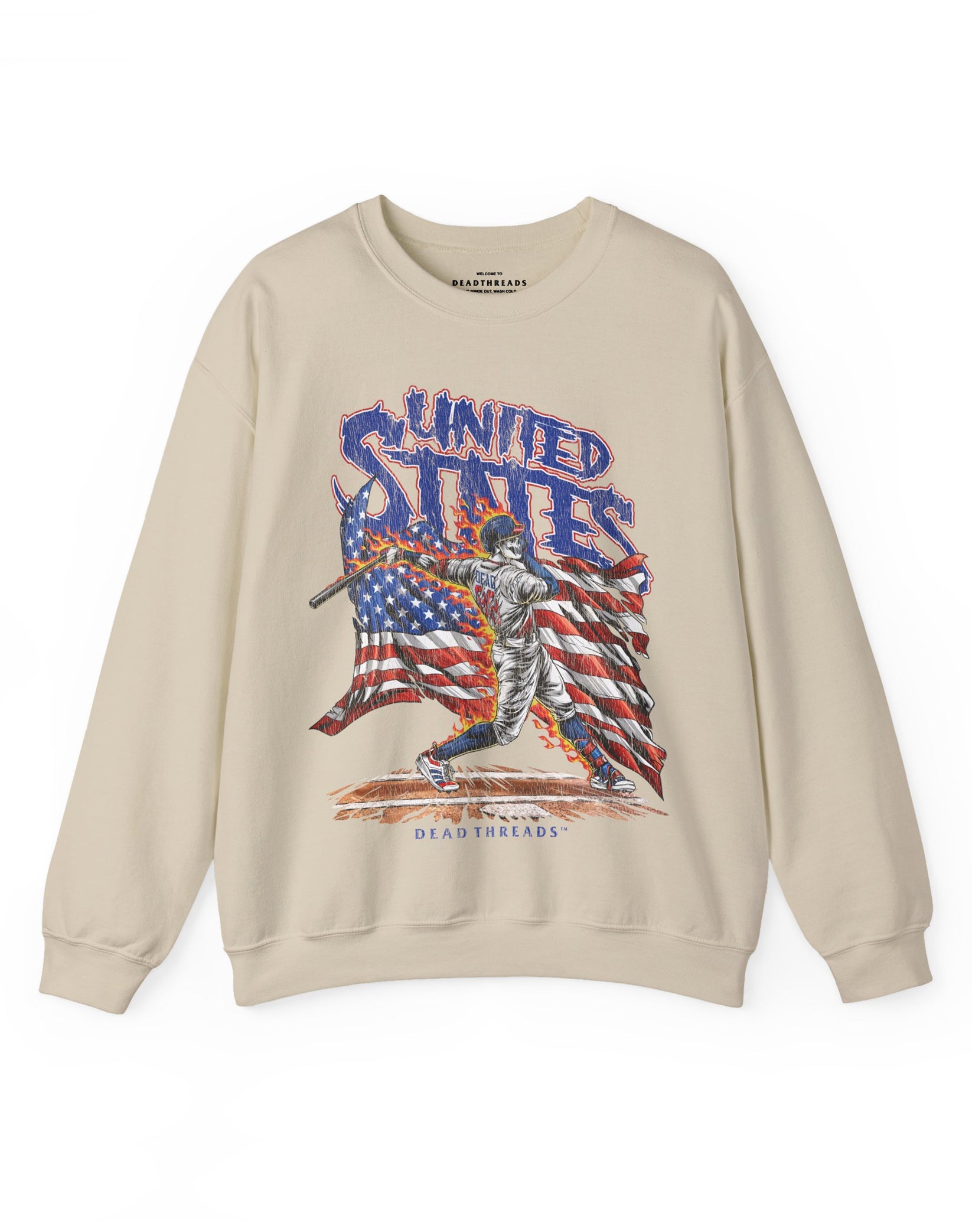 USA BASEBALL CREWNECK SWEATSHIRT – Sweatshirt – Dead Threads Apparel