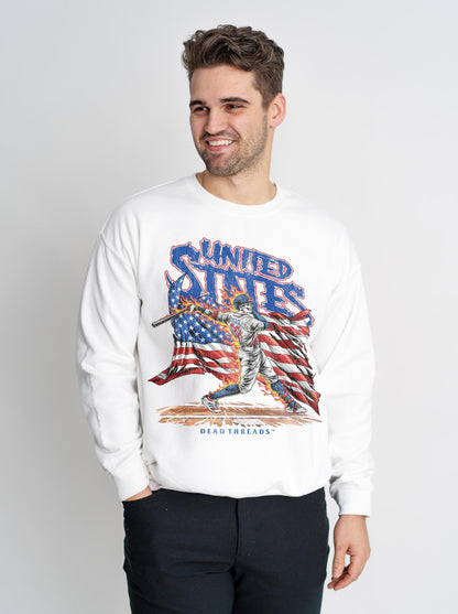 USA BASEBALL CREWNECK SWEATSHIRT – Sweatshirt – Dead Threads Apparel