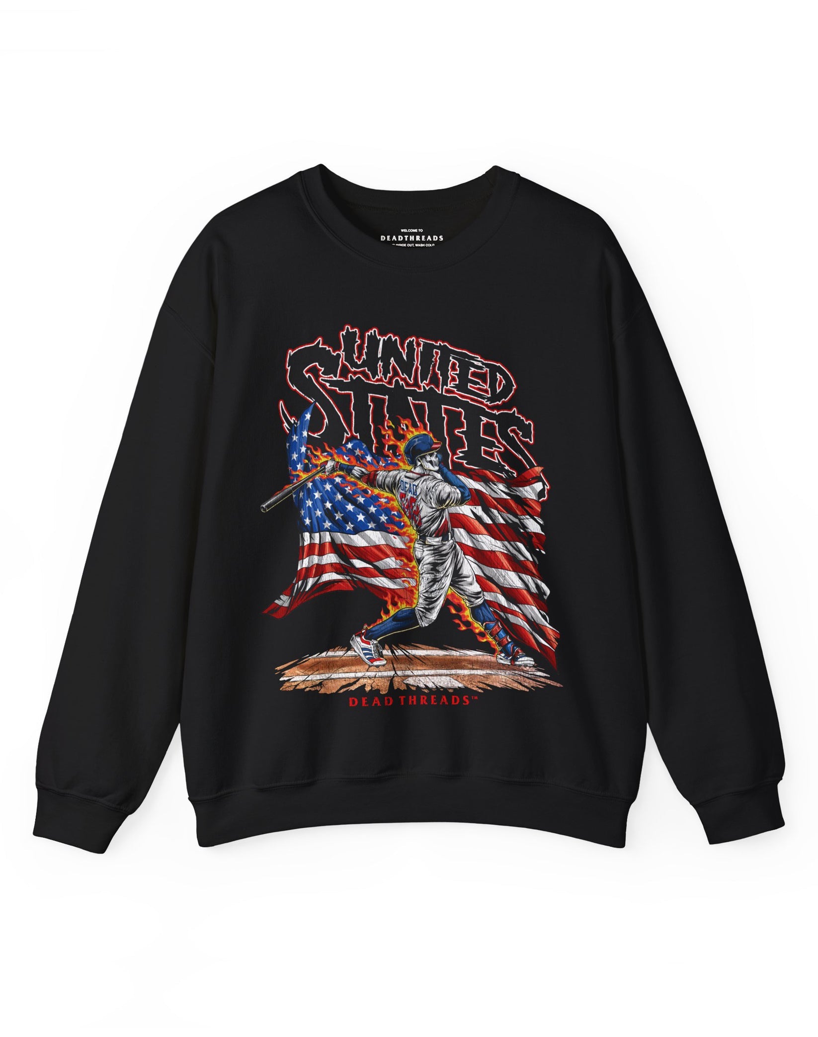 USA BASEBALL CREWNECK SWEATSHIRT – Sweatshirt – Dead Threads Apparel