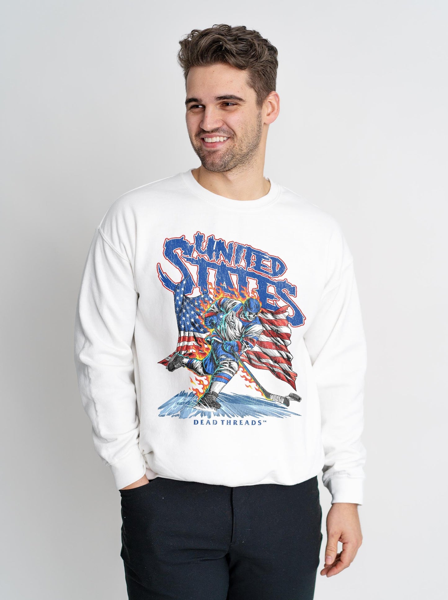 USA HOCKEY v1 CREWNECK SWEATSHIRT – Sweatshirt – Dead Threads Apparel