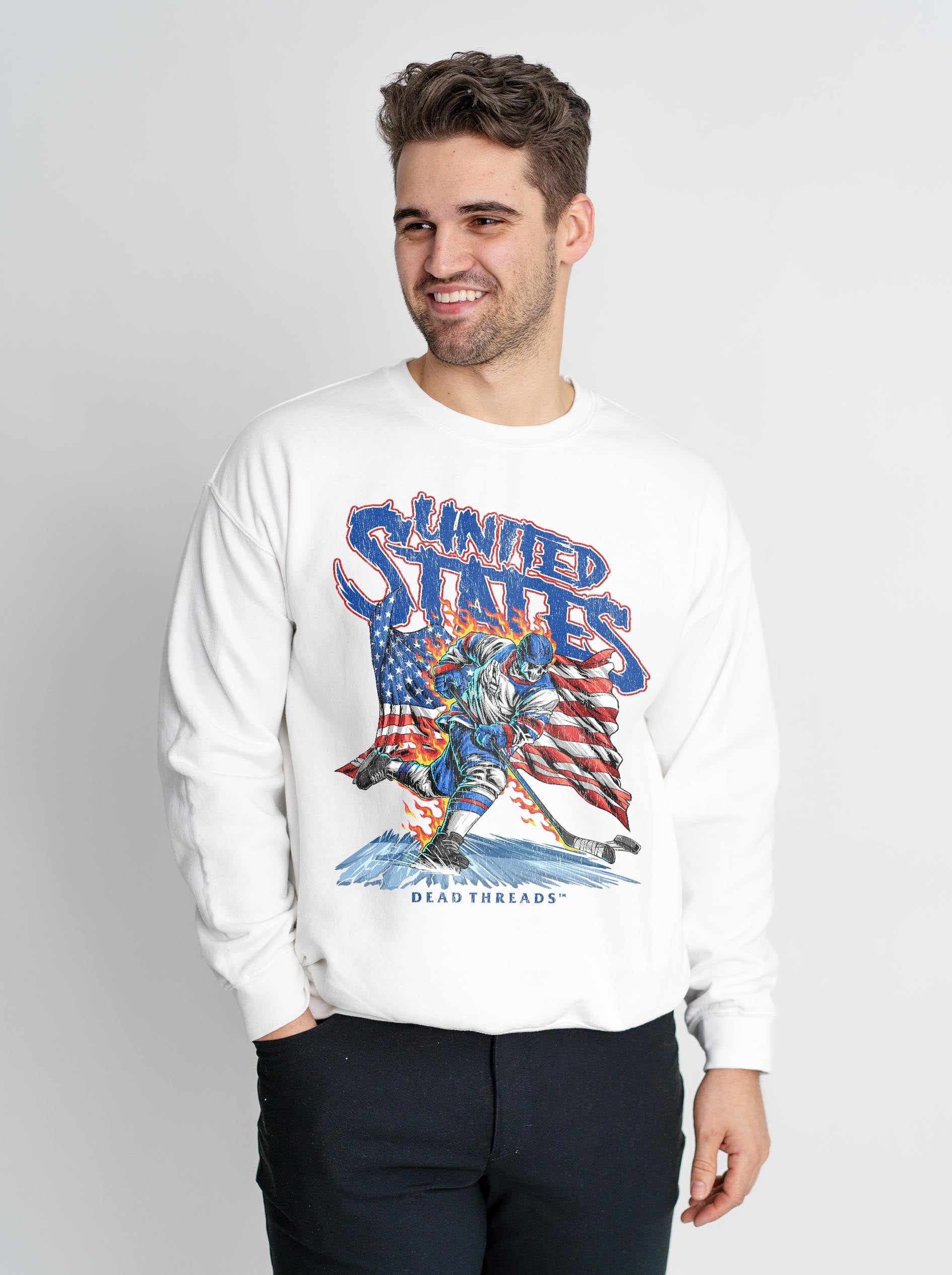 USA HOCKEY v1 CREWNECK SWEATSHIRT – Sweatshirt – Dead Threads Apparel