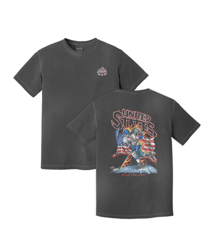 USA HOCKEY v1 (WOMEN) - “3 SKULL” PREMIUM T - SHIRT – T-Shirt – Dead Threads Apparel