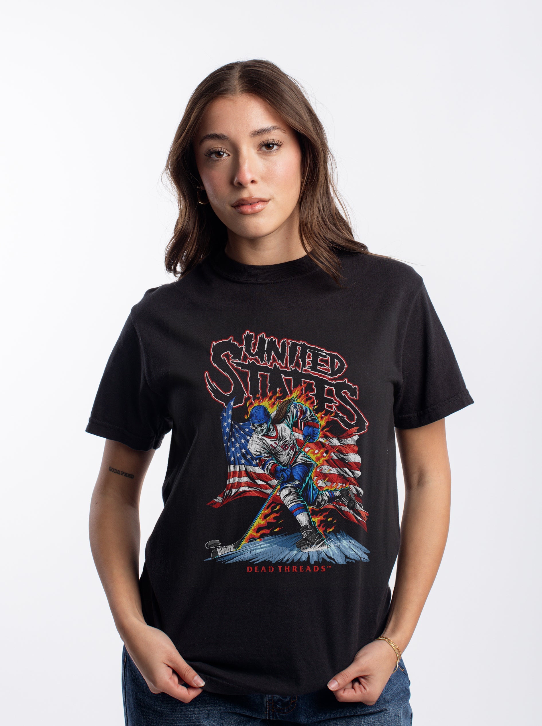 USA HOCKEY v1 (WOMEN) – T-Shirt – Dead Threads Apparel