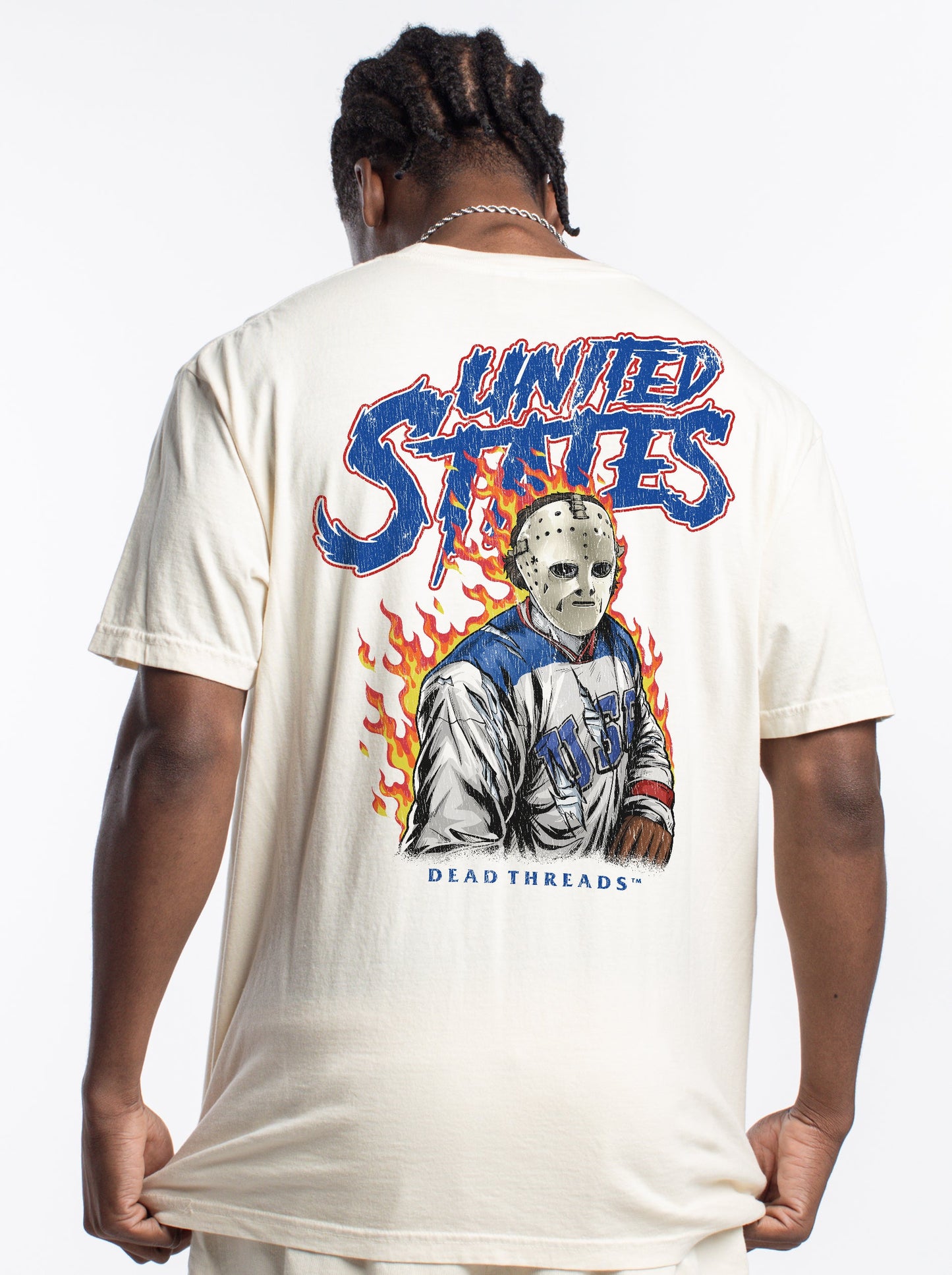 USA HOCKEY v2 - “3 SKULL” PREMIUM T - SHIRT – T-Shirt – Dead Threads Apparel