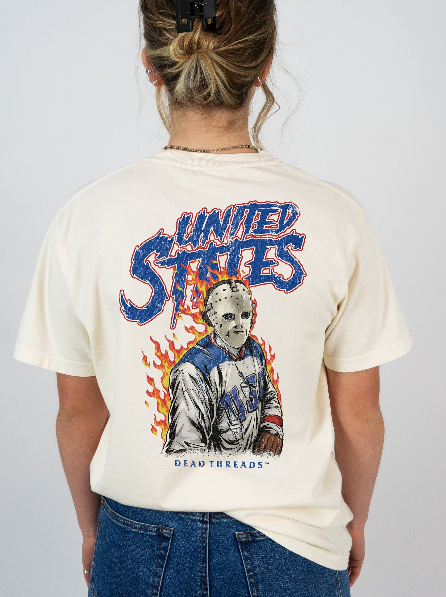 USA HOCKEY v2 - “3 SKULL” PREMIUM T - SHIRT – T-Shirt – Dead Threads Apparel