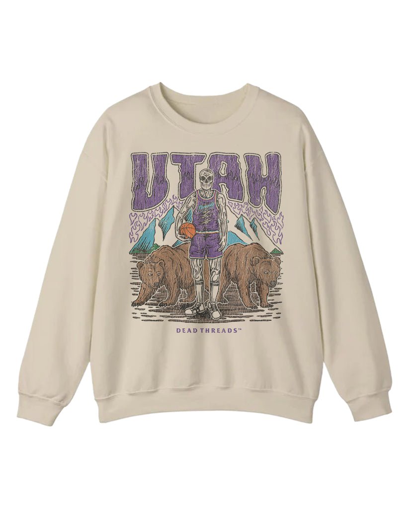 UTAH BASKETBALL CREWNECK SWEATSHIRT – Sweatshirt – Dead Threads Apparel