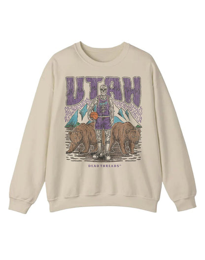 UTAH BASKETBALL CREWNECK SWEATSHIRT – Sweatshirt – Dead Threads Apparel