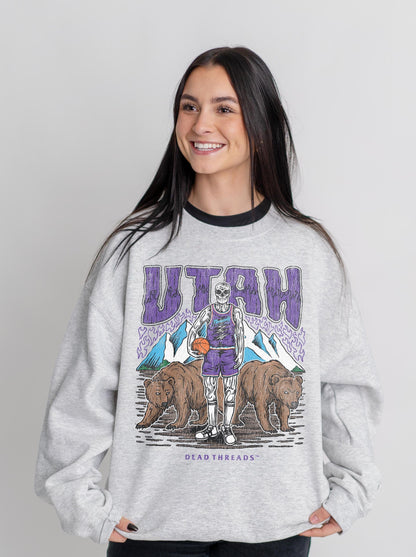 UTAH BASKETBALL CREWNECK SWEATSHIRT – Sweatshirt – Dead Threads Apparel