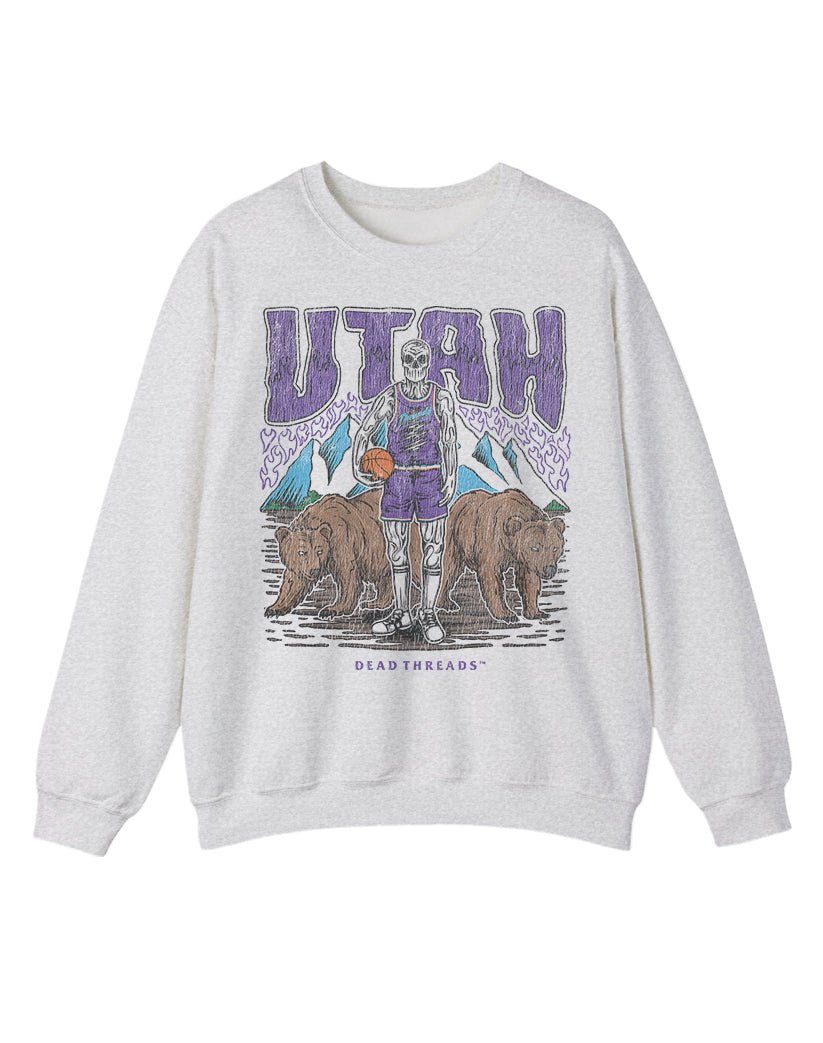 UTAH BASKETBALL CREWNECK SWEATSHIRT – Sweatshirt – Dead Threads Apparel