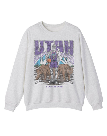 UTAH BASKETBALL CREWNECK SWEATSHIRT – Sweatshirt – Dead Threads Apparel