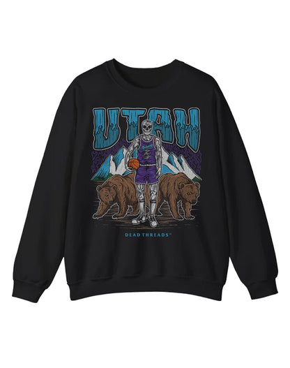 UTAH BASKETBALL CREWNECK SWEATSHIRT – Sweatshirt – Dead Threads Apparel