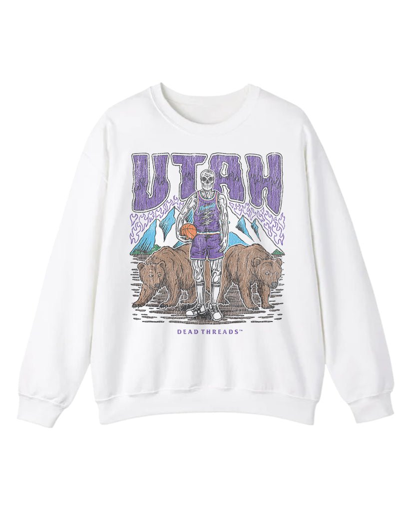 UTAH BASKETBALL CREWNECK SWEATSHIRT – Sweatshirt – Dead Threads Apparel