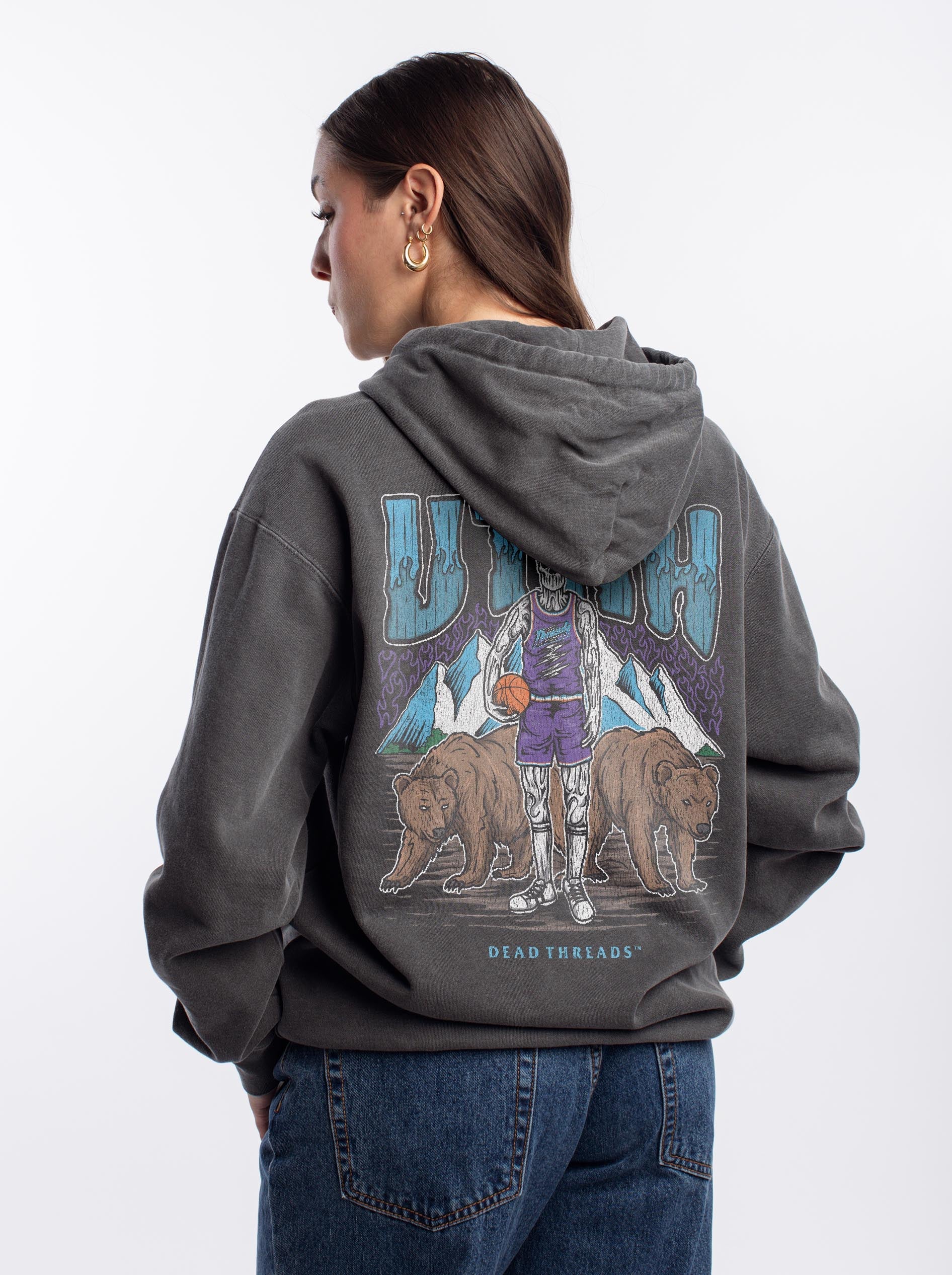 UTAH BASKETBALL - “DT ESSENTIAL" HOODIE – Hoodie – Dead Threads Apparel