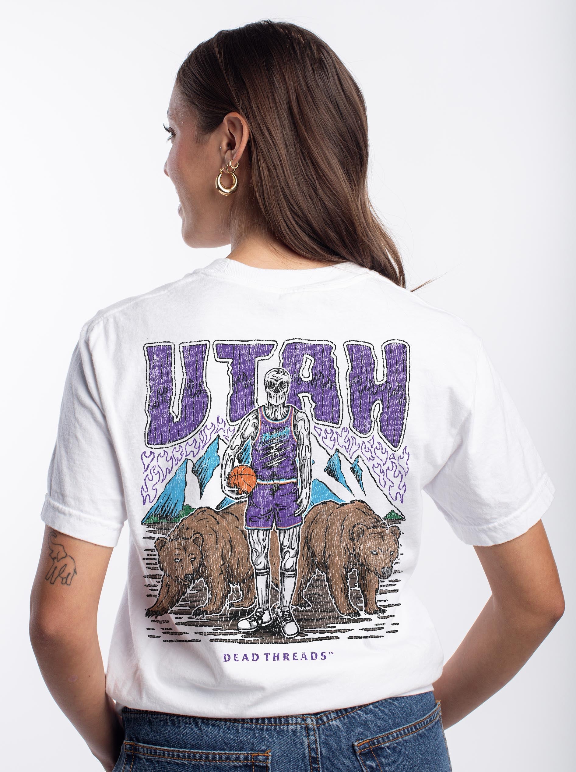 UTAH BASKETBALL - “DT ESSENTIAL" PREMIUM T - SHIRT – T-Shirt – Dead Threads Apparel