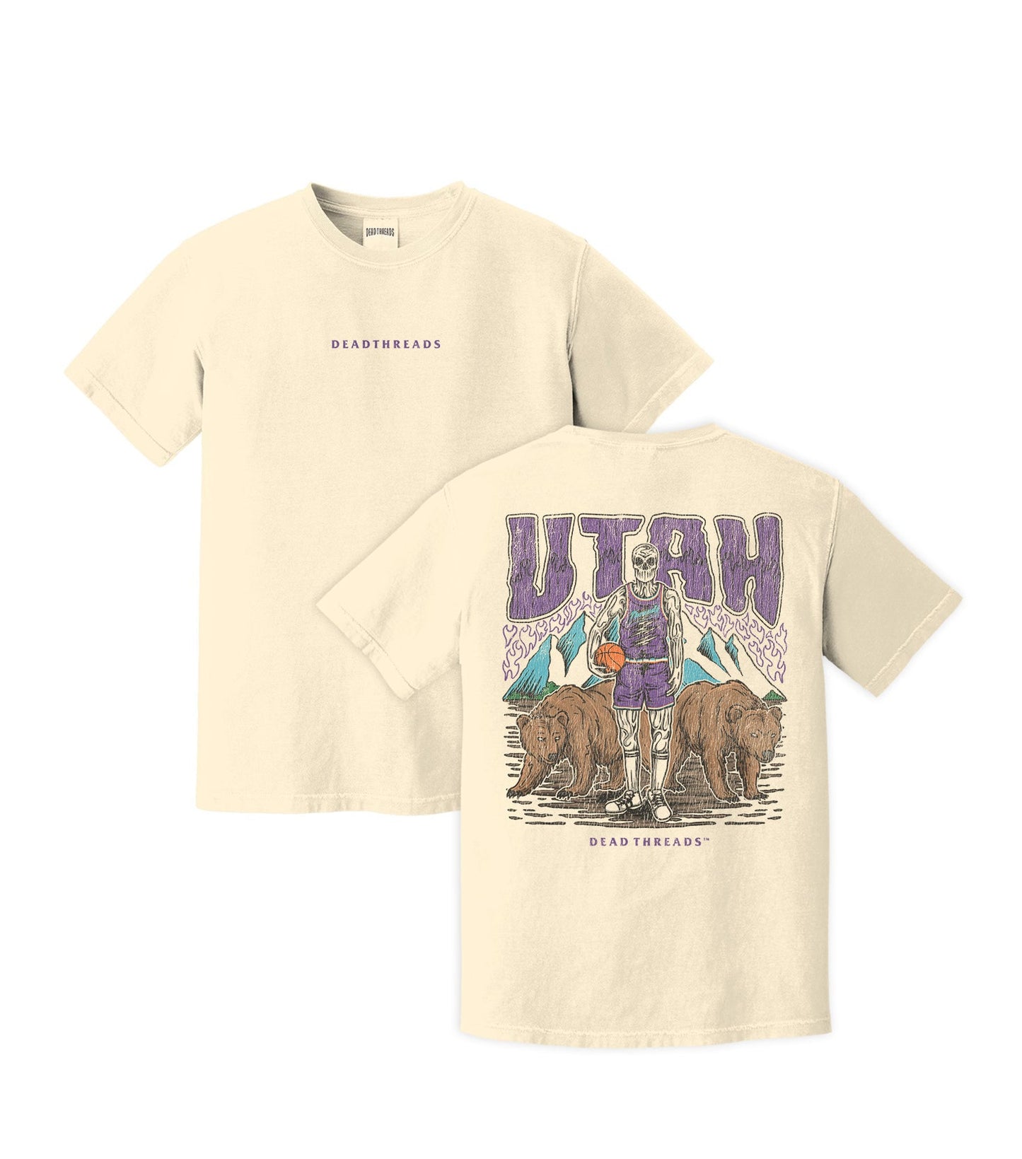 UTAH BASKETBALL - “DT ESSENTIAL" PREMIUM T - SHIRT – T-Shirt – Dead Threads Apparel