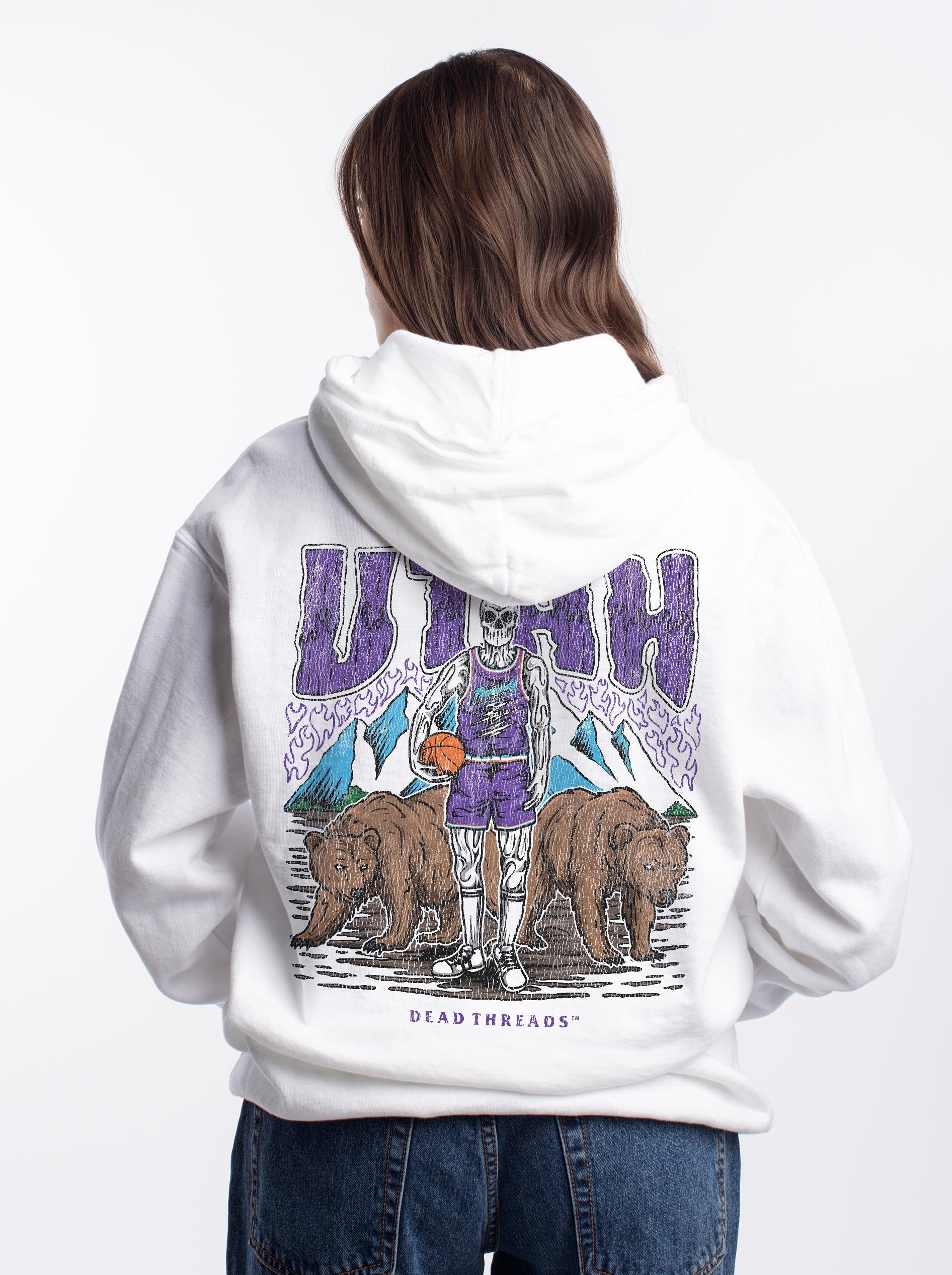 UTAH BASKETBALL - HOODIE – Hoodie – Dead Threads Apparel