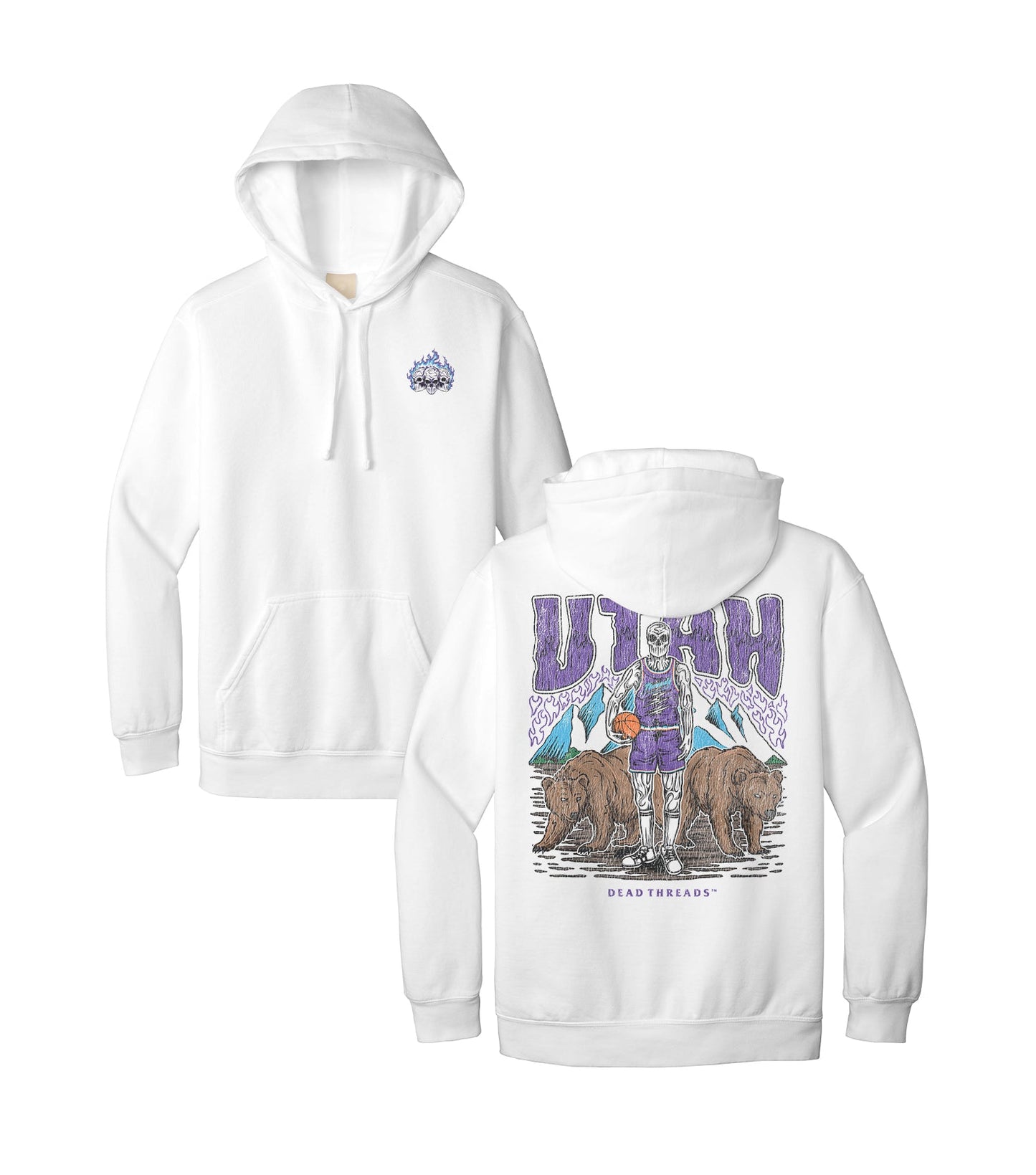 UTAH BASKETBALL - HOODIE – Hoodie – Dead Threads Apparel