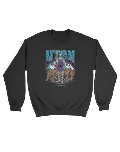 UTAH BASKETBALL KIDS CREWNECK SWEATSHIRT – Kids clothes – Dead Threads Apparel