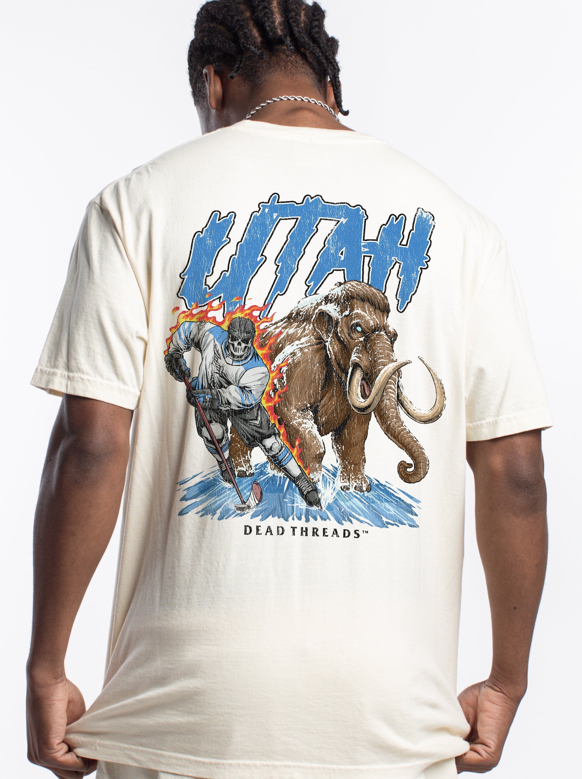 UTAH HOCKEY - “3 SKULL” PREMIUM T - SHIRT – T-Shirt – Dead Threads Apparel