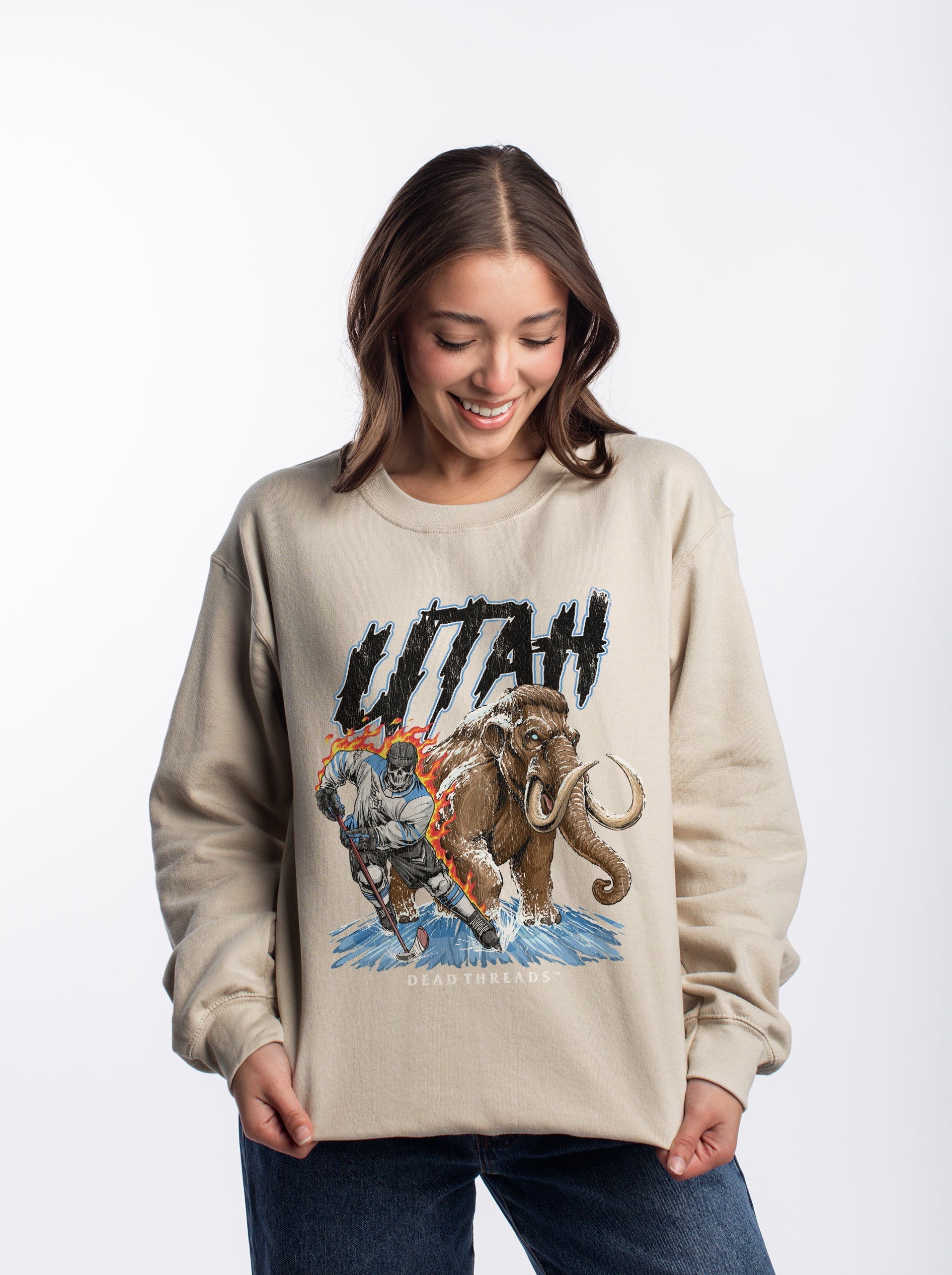 UTAH HOCKEY CREWNECK SWEATSHIRT – Sweatshirt – Dead Threads Apparel