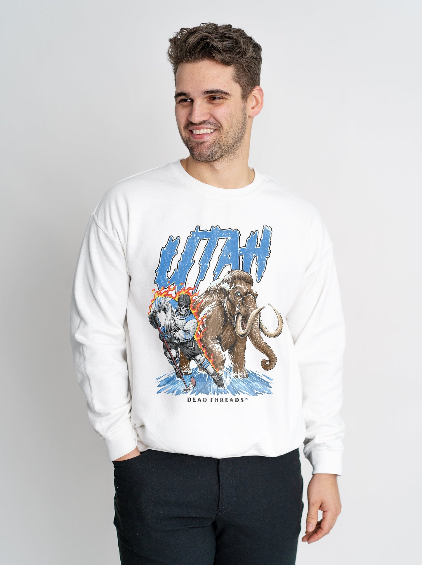 UTAH HOCKEY CREWNECK SWEATSHIRT – Sweatshirt – Dead Threads Apparel